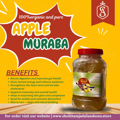 ORGANIC MURABA-E-SEB[APPAL MURABA] 1/2KG